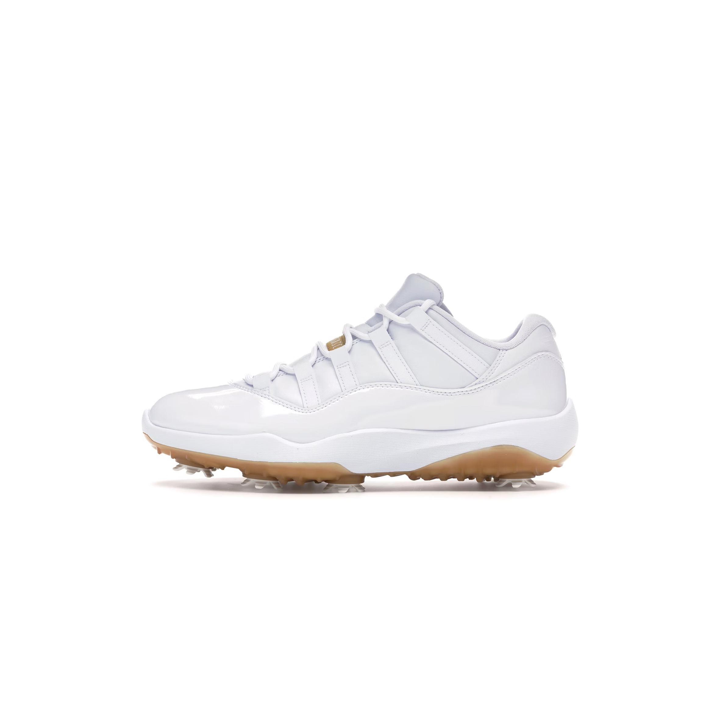 NIKE JORDAN 11 RETRO LOW GOLF WHITE METALLIC GOLD AQ0963-102